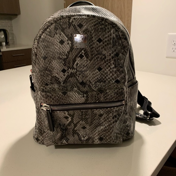 Visitors Stark Greg Snakeskin Leather Backpack
